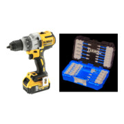 Set DeWalt Bohrschrauber (BL) 18 V / 5 Ah - DCD991P2-QW + Bit-Set 31-tlg. schlagfest
