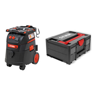 Set STIER Nass-Trockensauger ABS-35M Premium 1400 W 35 l + Systainer³ II Black Edition