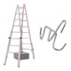 Hymer Treppenstehleiter, 2x8 Sprossen inkl GRATIS Eimerhaken-1
