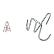 Hymer Teleskopleiter, 4x6 Sprossen inkl GRATIS Eimerhaken