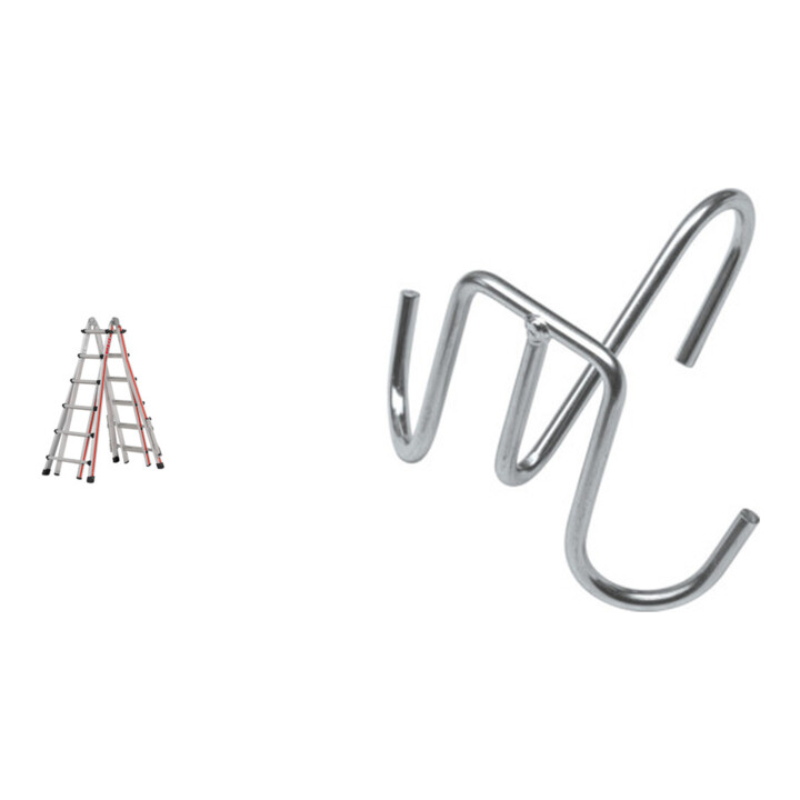 Hymer Teleskopleiter, 4x6 Sprossen inkl GRATIS Eimerhaken