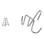 Hymer Teleskopleiter, 4x4 Sprossen inkl GRATIS Eimerhaken