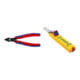Set Elektronik-Seitenschneider F6 125mm Super Knips + Jokari Kabelmesser No.28H Secura8-28mm m.Hakenkli.