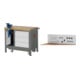 Set STIER Werkbank Premium mit abs. Fahrgestell, 3 Schubladen und...