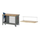 Set STIER Werkbank Premium mit abs. Fahrgestell, 3 Schubladen und...