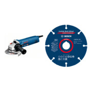 Set Bosch Winkelschleifer GWS 1400 + EXPERT Carbide Multi Wheel Trennscheibe 125 mm