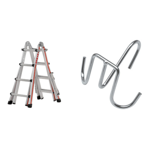 Hymer Teleskopleiter TELESTEP Sprossenzahl 4×4 inkl GRATIS Eimerhaken