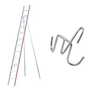 Hymer Obstbaumleiter, 14 Sprossen inkl GRATIS Eimerhaken