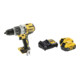 Set DeWalt Schlagbohrschrauber (BL) 18 V \/ Basisv. - DCD996NT-XJ + Akku-Kit (2x 18V\/5Ah plus DCB1104)-1