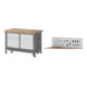 Set STIER Werkbank Premium mit abs. Fahrgestell, 2 Schubladen und 2...