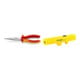 Set VDE Flachrundzange (Storchschnabelzange) gerade + Entmantler No.12 8 -13 qmm