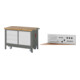 Set STIER Werkbank Premium mit abs. Fahrgestell, 3 Schubladen und 1...