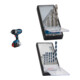 Set Bosch Akku-Drehschlagschrauber GDS 18V-1000 C + 7tlg. Robust Line Holzspiralbohrer-Set + 7tlg. Robust Line Betonbohrer-Set-1