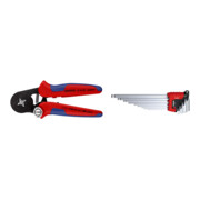Set Aderendhülsenzange 0,08-10 qmm 4kt. + Wiha Sechskant-Kugelkopf Stiftschlüsselsatz im ErgoStar Halter (369R H9)