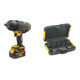 Set DeWalt Akku-Schlagschrauber, 18 Volt \/ 5 Ah + Steckschluessel-Set 17-tlg. schlagf. - DT7506-QZ-1