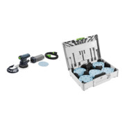 Set Festool Exzenterschleifer ETS 125 REQ + Schleifmittel-Systainer³ SYS-STF D125 GR-Set Granat