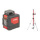 Set STIER Kreuzlinienlaser 360° x 120° + Teleskopstange für Kreuzlinienlaser 360 cm-1
