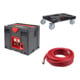 Set STIER Systainer-Kompressor SKT 160-8-6 ölfrei + Rollbrett RB BLACK-Edition + Druckluftschlauch SSDL-8/10-1