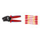Set Crimpzange L.190mm 0,08-10,0+16 + Wiha Schraubendreher Set SoftFinish®