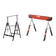 Set STIER Chevalet en aluminium capacité 150 kg + STIER Chevalet de travail pliant réglable en hauteur capacité 600 kg-1