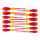 Set Aderendhülsenzange 0,08-10 qmm 4kt. + Wiha Schraubendreher Set SoftFinish®