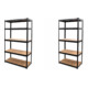 STIER Steck-Fachbodenregal Fachlast 250kg HxBxT 1800x1200x450 mm + STIER Steck-Fachbodenregal Fachlast 350kg BxTxH 900x450x1800 mm-1