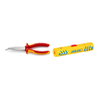 Set Storchschnabelz. VDE geb.200mm + Entmanteler No.1 Secura