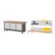 Set STIER Werkbank Premium mit abs. Fahrgestell und 9 Schubladen BxTxH...