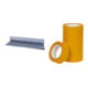 Set Stier Toile de protection pour peinture, largeur 1 m x longueur 25 m, poids 200 g/m², gris + STIER Ruban adhésif Goldband, longueur 50 m largeur 38 mm-1