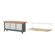Set STIER Werkbank Premium mit abs. Fahrgestell und 9 Schubladen BxTxH...