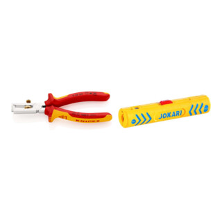 Set KNIPEX (11 06 160) Abisolierzange 160 mm + Entmanteler No.1 Secura