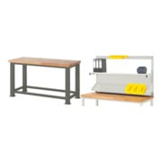 Set STIER Schwerlastwerkbank 2500 kg Premium BxTxH 1500x700x850 mm +...