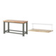 Set STIER Schwerlastwerkbank 2500 kg Premium BxTxH 1500x700x850 mm + Ablage...