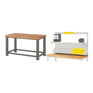 Set STIER Schwerlastwerkbank 2500 kg Premium BxTxH 1500x900x850 mm +...