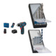 Set Bosch Akku-Bohrschrauber GSR 12V-15 + 7tlg. Robust Line Holzspiralbohrer-Set + 7tlg. Robust Line Betonbohrer-Set-1