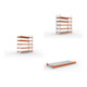 Set Schwerlastregal AF H3300xL2700xT1100 mm + Schwerlastregal GF H3300xL2700xT1100 mm + Fachboden Stahlpaneel 2700x1100 mm
