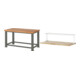 Set STIER Schwerlastwerkbank 2500 kg Premium BxTxH 1500x900x850 mm + Ablage...