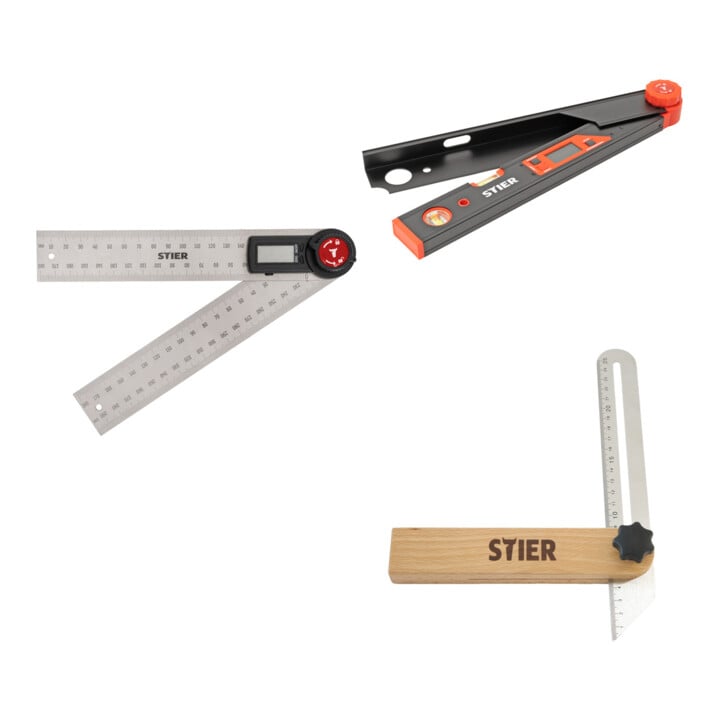 Set STIER Feuchtigkeitsmessgerät + STIER Laser Entfernungsmesser + STIER Infrarot-Thermometer