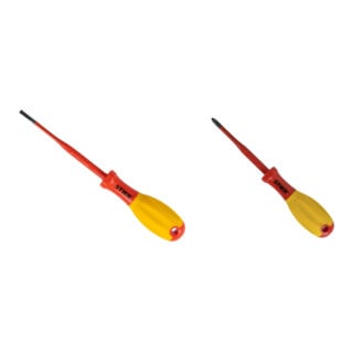 Set STIER Schlitz-Schraubendreher slimVDE+, 3,5 x 0,5 mm + STIER PlusMinus-Schraubendreher slimVDE+, SL/PZ2 + STIER Schlitz-Schraubendreher slimVDE+, 4,0 x 0,8 mm + STIER Phillips-Schraubendreher slimVDE+, PH 2 + STIER Phillips-Schraubendreher slimVDE+, P