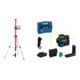 Set STIER Teleskopstange für Kreuzlinienlaser 360 cm + Bosch Linienlaser GLL 12V-100-33 CG mit 1 x Akku GBA 12V 2.0Ah in L-BOXX-1