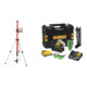 Set STIER Teleskopstange für Kreuzlinienlaser 360 cm + DeWalt Multilinienlaser 3x360°, gruen,10,8V/2Ah - DCE089D1G-QW-1