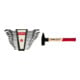 Gedore Red Doppelmaulschleher Satz SW 6-32mm 12tlg + STIER Schlosserhammer Robust+ 500g mit Stielschutz DIN 1041-1