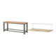 Set STIER Schwerlastwerkbank 2500 kg Premium BxTxH 2000x700x850 mm + Ablage...