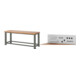 Set STIER Schwerlastwerkbank 2500 kg Premium BxTxH 2000x700x850 mm +...