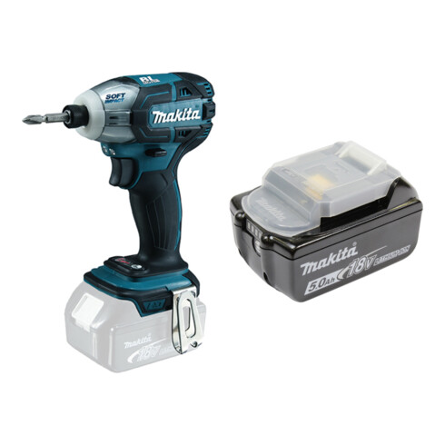 Set Makita Akku-Impulsschrauber DTS141Z + Akku-BL1850B Li 18,0V 5.0Ah