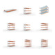 Set Fachboden Stahlpaneel 2700x1100 mm + Schwerlastregal AF H2200xL2700xT1100 mm + Schwerlastregal AF H2700xL2700xT1100 mm + Schwerlastregal AF H3300xL2700xT1100 mm + Schwerlastregal GF H2200xL2700xT1100 mm + Schwerlastregal GF H2700xL2700xT1100 mm + Schw