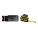 Stier Maul-Ringratschenschlüssel-Satz SW 8 - 19 mm 12-teilig + Taschenrollbandmaß Tylon™ L.8m B.25mm mm/cm EG II Ku.Doppelendh.SB STANLEY-1