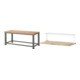 Set STIER Schwerlastwerkbank 2500 kg Premium BxTxH 2000x900x850 mm + Ablage...