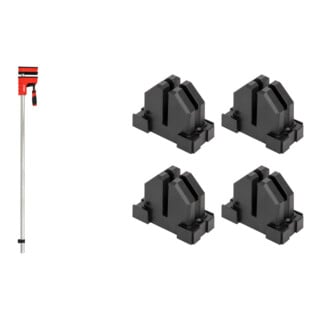 Set STIER Korpuszwinge 1200 mm Spannweite 6000 N + Rahmenpressen-Set 4-teilig + Abstandshalter