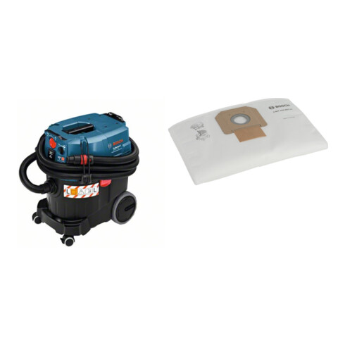 Set Bosch Nass-/Trockensauger GAS 35 L AFC 06019C3200 + Vliesfilterbeutel, 5 Stück